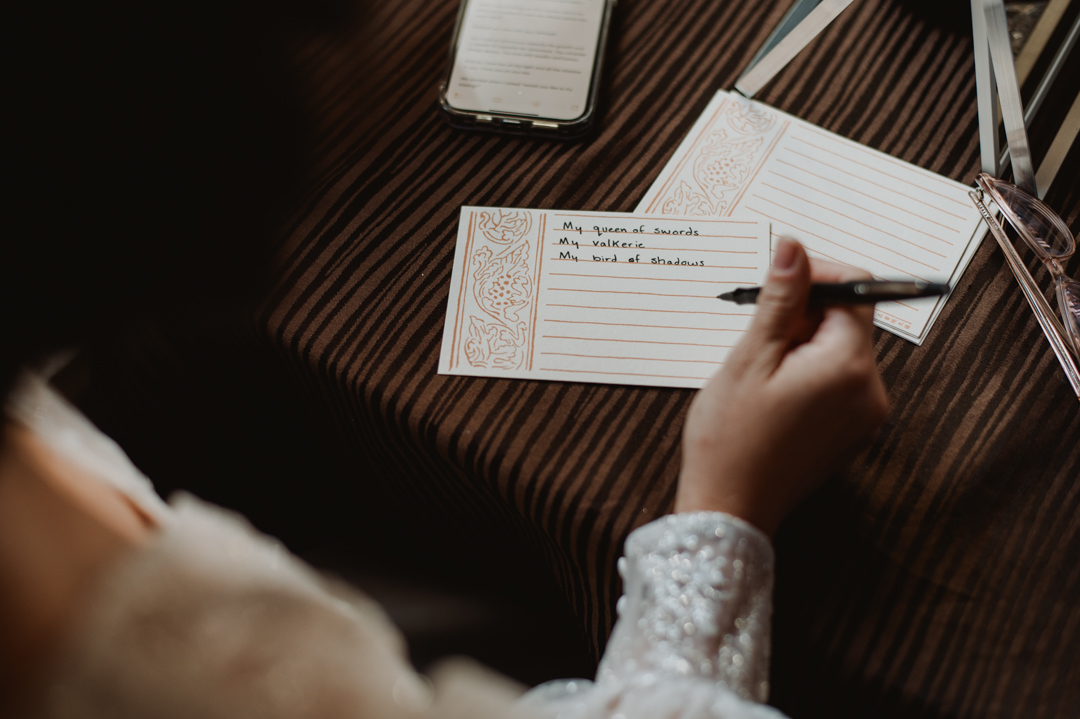 LGBTQ+ Elopement - writing vows