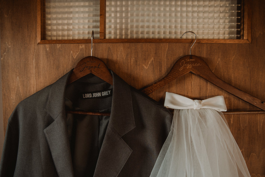 Hokkaido Elopement - Preparing Wedding attire for the couple