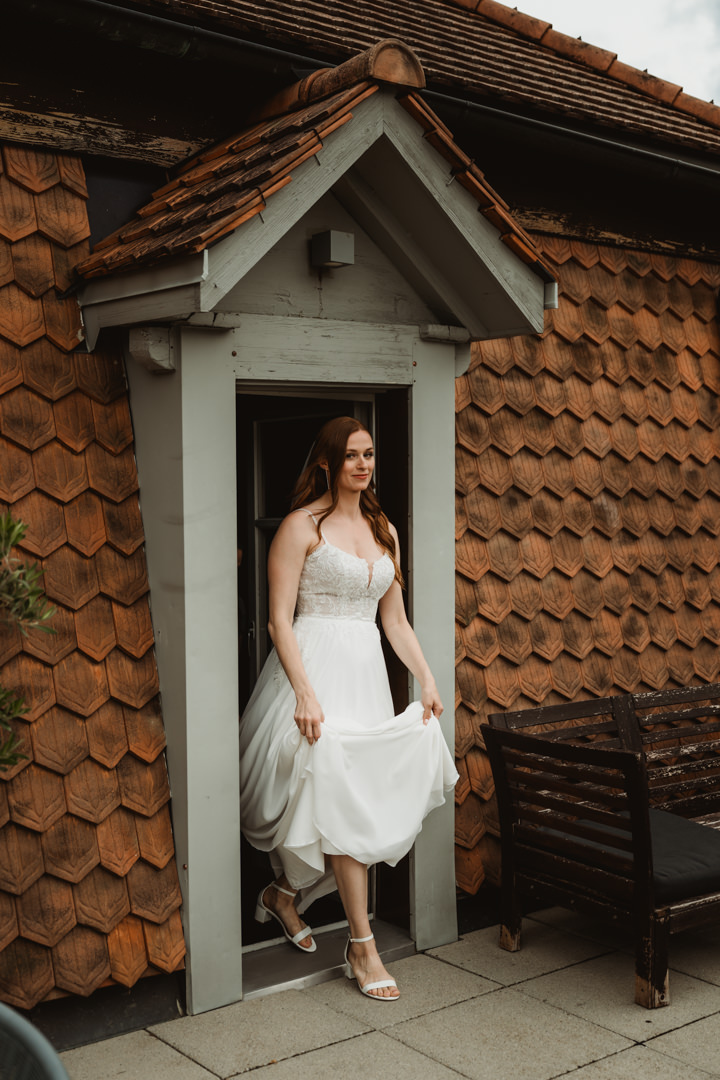 The first look Switzerland elopement.